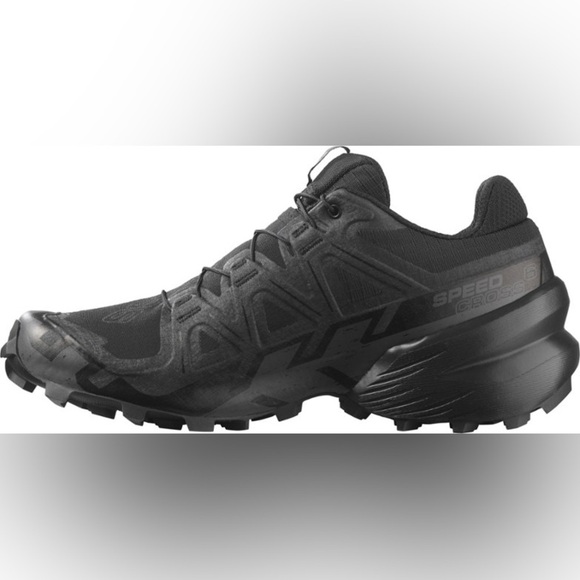 NIB Salomon Women’s Speedcross 6 Trail Running Shoes in Black/Phantom size 8.5 - Picture 2 of 10